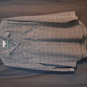 Liz Claiborne black with white dots collared blouse.